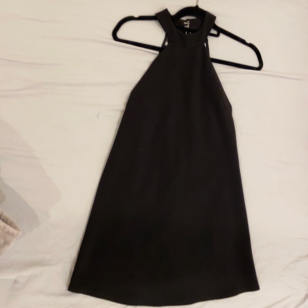 Black mini dress